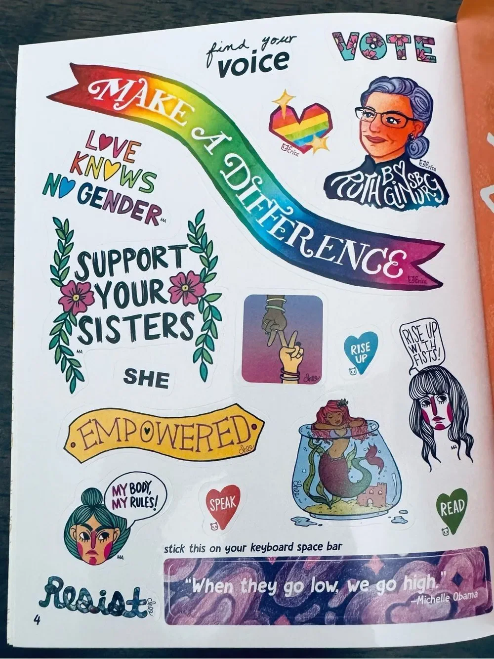 Feminist Female Empowered Stickers